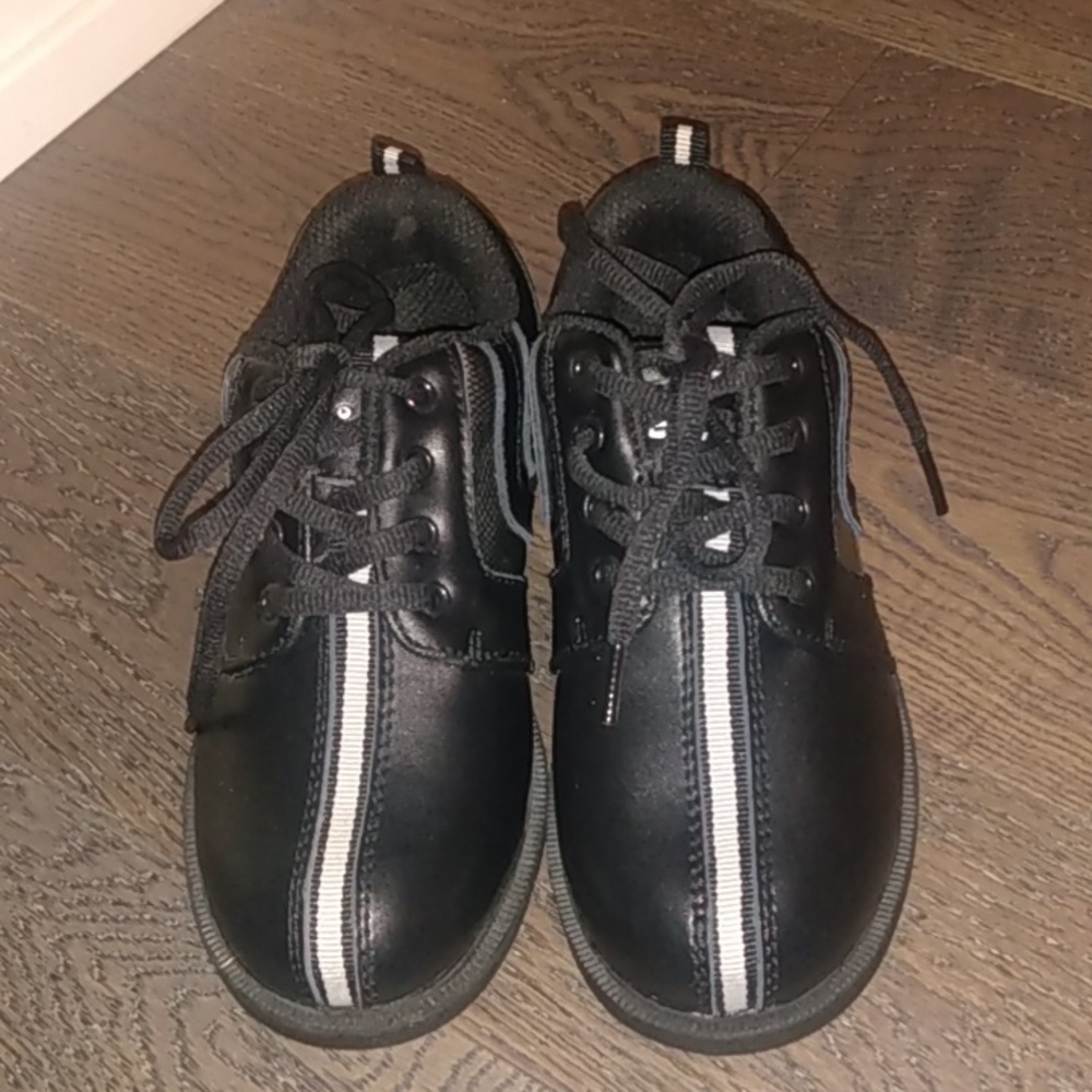 NEW Fairway Kids Golf Shoes Black Silver Formal Dress Up Boys Great Quality